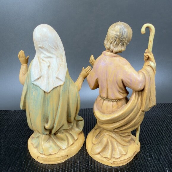 1983 Fontanini Simonetti Holy Family Nativity Italy Depose Plastic Mary Joseph - Picture 6 of 6
